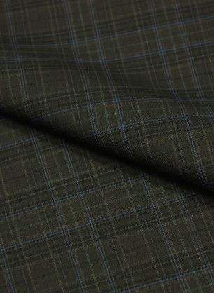 Костюмная (н) сине-коричнево-зеленая клетка ш-160см - в интернет-магазине тканей Тессутидея арт. 05-2298