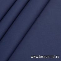 Хлопок костюмный стрейч (о) синий  - итальянские ткани Тессутидея арт. 01-5382