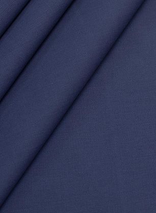 Хлопок костюмный стрейч (о) синий  - в интернет-магазине тканей Тессутидея арт. 01-5382