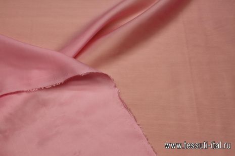 Подкладочная вискоза стрейч (о) розовая - итальянские ткани Тессутидея арт. 08-1495