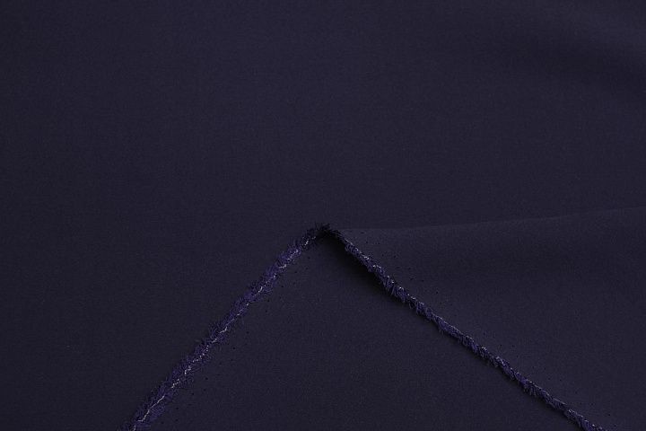 Шелк+ацетат кади (о) темно-сине-сиреневый - итальянские ткани Тессутидея арт. 10-4509