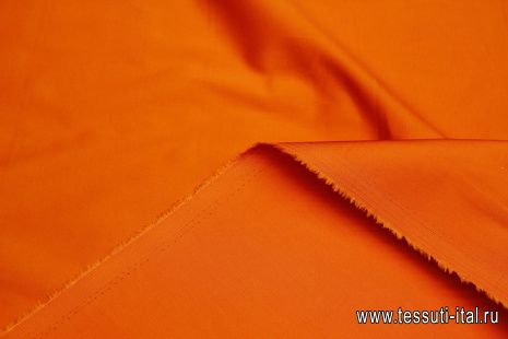 Хлопок стрейч (о) оранжевый - итальянские ткани Тессутидея арт. 01-7487