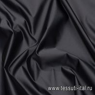 Шелк дюшес (о) черный - итальянские ткани Тессутидея арт. 10-2675