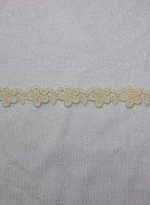 Тесьма ромашки (о) айвори  1,8см - итальянские ткани Тессутидея.