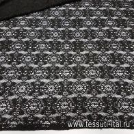 Кружево макраме (о) черное  - итальянские ткани Тессутидея арт. 01-3575