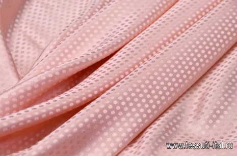 Шелк жаккард (о) светло-розовый - итальянские ткани Тессутидея арт. 02-8167