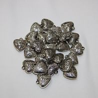 Подвеска металл серебро сердце Roberto Cavalli - итальянские ткани Тессутидея арт. F-2486