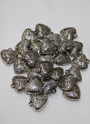 Подвеска металл серебро сердце Roberto Cavalli - в интернет-магазине тканей Тессутидея арт. F-2486