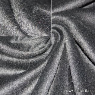 Пальтовая Альпака (о) черная - итальянские ткани Тессутидея арт. 09-0841