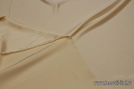 Шелк атлас (о) топленое молоко 22 мом - итальянские ткани Тессутидея арт. 10-3411