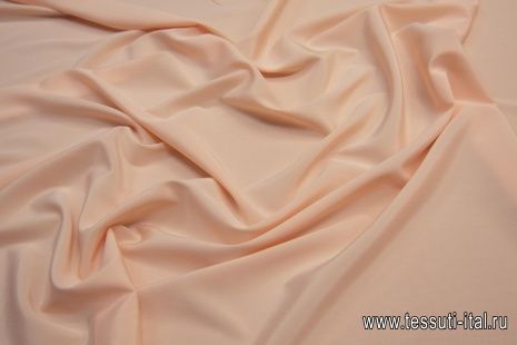 Крепдешин стрейч (о) персиковый - итальянские ткани Тессутидея арт. 10-0985