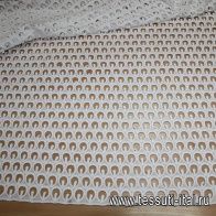 Кружевное полотно макраме (о) белое ш-130см - итальянские ткани Тессутидея арт. 01-3010