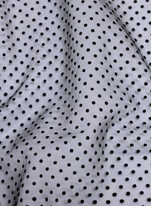 Сетка плательная (о) черная в горох - в интернет-магазине тканей Тессутидея арт. 03-6736