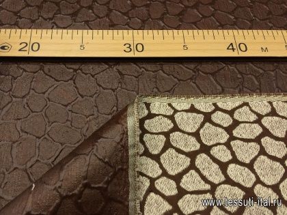 Искусственная экокожа (о) коричневая - итальянские ткани Тессутидея арт. 03-4532