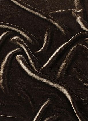 Бархат (о) темно-коричневый - в интернет-магазине тканей Тессутидея арт. 10-3528