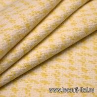 Шанель (н) бело-желтая - итальянские ткани Тессутидея арт. 09-1485