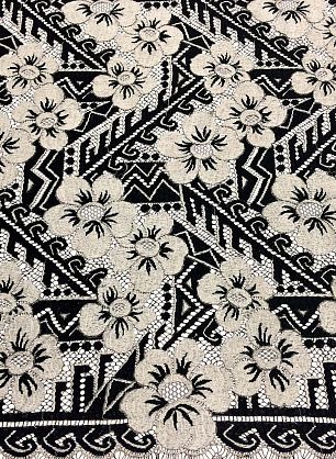 Кружево (н) серо-черное Solstiss - в интернет-магазине тканей Тессутидея арт. 03-5057