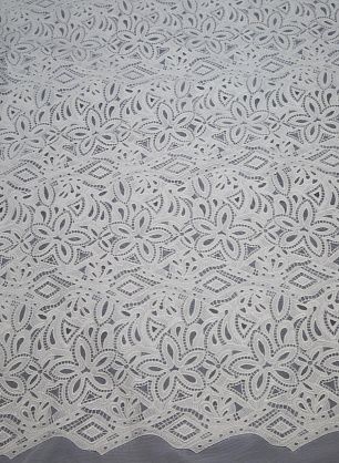 Кружево на сетке (о) белое Ermanno Scervino - в интернет-магазине тканей Тессутидея арт. 03-4304