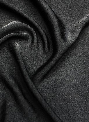 Жаккард (о) черный рисунок на черном - в интернет-магазине тканей Тессутидея арт. 03-7204