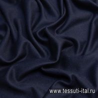 Пальтовая дабл (о) темно-синяя/черная - итальянские ткани Тессутидея арт. 09-1725