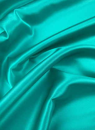 Шелк атлас стрейч (о) ярко-бирюзовый - в интернет-магазине тканей Тессутидея арт. 10-5038