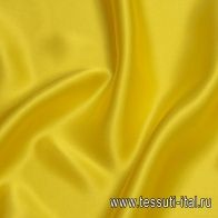 Шелк атлас (о) ярко-желтый - итальянские ткани Тессутидея арт. 10-2127