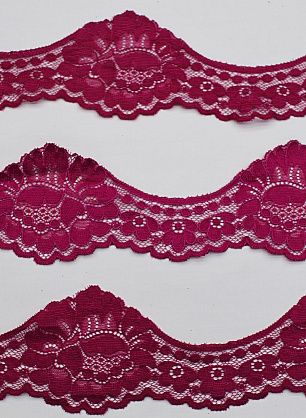 Кружево (о) фуксия ш-7см - в интернет-магазине тканей Тессутидея арт. 03-7149
