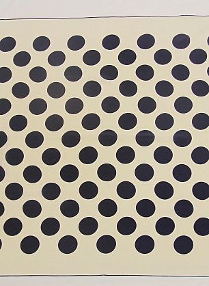 Шелк купон-платок 90*90см  в синий горох - в интернет-магазине тканей Тессутидея арт. F-6236