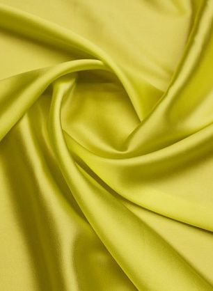 Шелк атлас стрейч (о) ярко-желтый - в интернет-магазине тканей Тессутидея арт. 10-4032