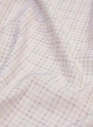 Хлопок (н) бело-фиолетовая стилизованная клетка - в интернет-магазине тканей Тессутидея арт. 01-5897