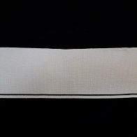 Подвяз (н) белый с черной полосой 9*38-44см  - итальянские ткани Тессутидея арт. F-4051