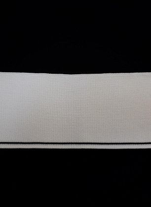 Подвяз (н) белый с черной полосой 9*38-44см  - в интернет-магазине тканей Тессутидея арт. F-4051