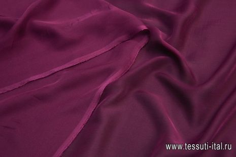 Шифон (о) темно-бордовый - итальянские ткани Тессутидея арт. 10-1174