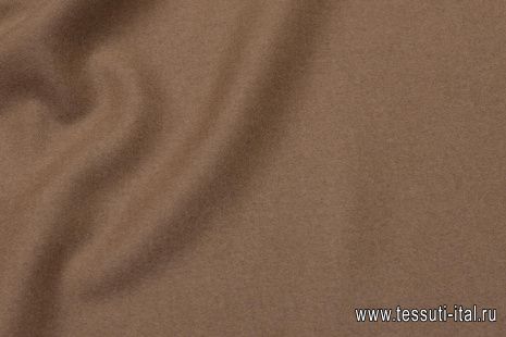 Пальтовая двухслойная (о) светло-коричневая/темно-коричневая - итальянские ткани Тессутидея арт. 09-1977