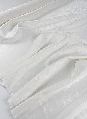 Плательная вискоза (н) белый жаккардовый рисунок - в интернет-магазине тканей Тессутидея арт. 04-1860