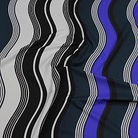 Хлопок (н) цветные стилизованные полосы - итальянские ткани Тессутидея арт. 01-7260
