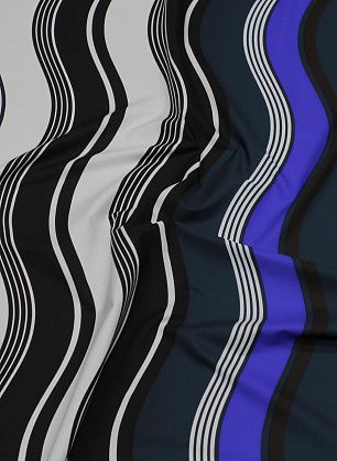 Хлопок (н) цветные стилизованные полосы - в интернет-магазине тканей Тессутидея арт. 01-7260