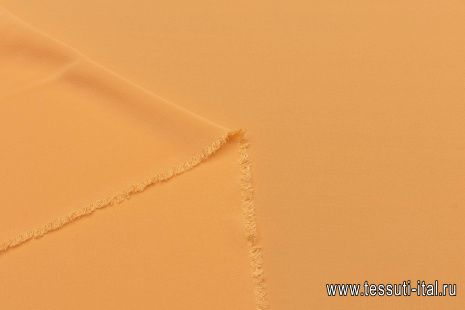 Крепдешин (о) светло-оранжевый - итальянские ткани Тессутидея арт. 10-3022