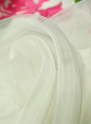 Органза с вышивкой (н) цветы на айвори - в интернет-магазине тканей Тессутидея арт. 03-4408