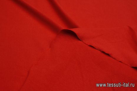 Трикотаж рибана (о) красный - итальянские ткани Тессутидея арт. 12-1159