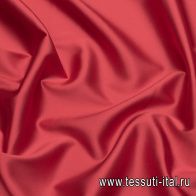 Шелк атлас стрейч (о) темно-красный - итальянские ткани Тессутидея арт. 10-2890