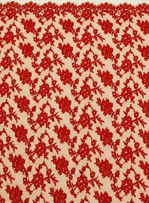 Кружево (о) красное ш-90см - в интернет-магазине тканей Тессутидея арт. 03-7183