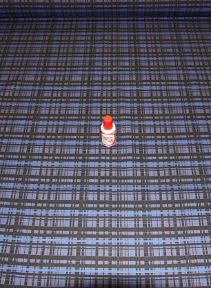 Плательная хлопок (н) сине-черная клетка - в интернет-магазине тканей Тессутидея арт. 01-2377