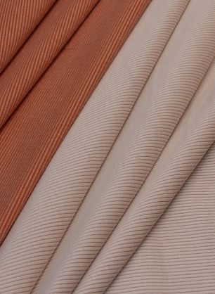 Вельвет дабл (о) оранжевый/белый - в интернет-магазине тканей Тессутидея арт. 01-5267