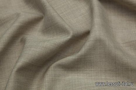Костюмная (о) бежевая меланж - итальянские ткани Тессутидея арт. 05-2697
