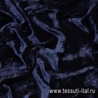 Бархат (о) темно-синий - итальянские ткани Тессутидея арт. 10-1234