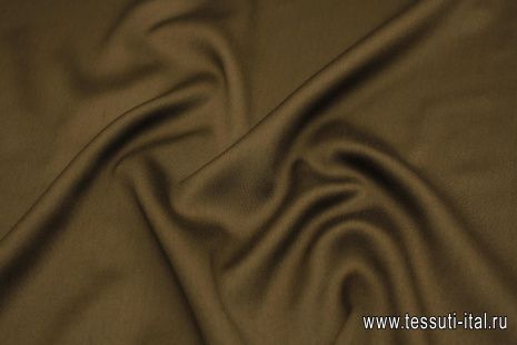 Шелк дюшес (о) коричневый - итальянские ткани Тессутидея арт. 10-3303