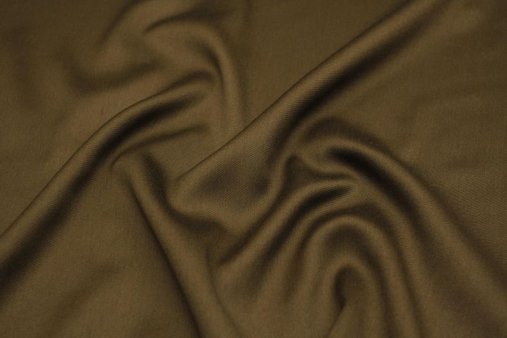 Шелк дюшес (о) коричневый - итальянские ткани Тессутидея арт. 10-3303