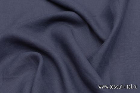 Лен (о) темно-синий - итальянские ткани Тессутидея арт. 16-0795