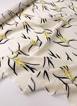 Плательная вискоза (н) мимоза на молочном - в интернет-магазине тканей Тессутидея арт. 04-1851